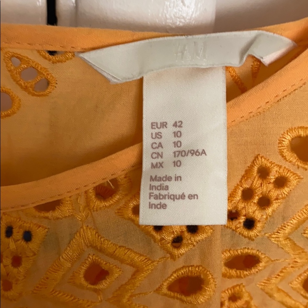 H&M Orange Ruffled Blouse - Picture 3 of 4